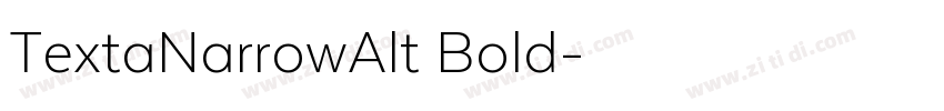 TextaNarrowAlt Bold字体转换